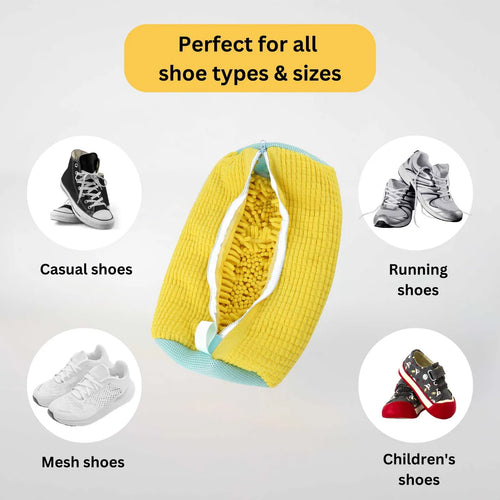 Zapatillas Limpias en solo 30 minutos, directamente de la Lavadora