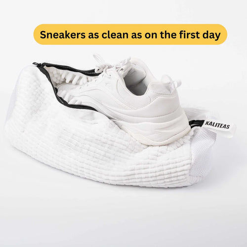Zapatillas Limpias en solo 30 minutos, directamente de la Lavadora
