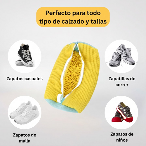 Zapatillas Limpias en solo 30 minutos, directamente de la Lavadora